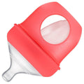 Boon NURSH Reusable Silicone Pouch Bottles, 4oz, orange.