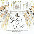 Illustration of a church interior with people in pews and the title 'Brides of Christ' at the bottom.