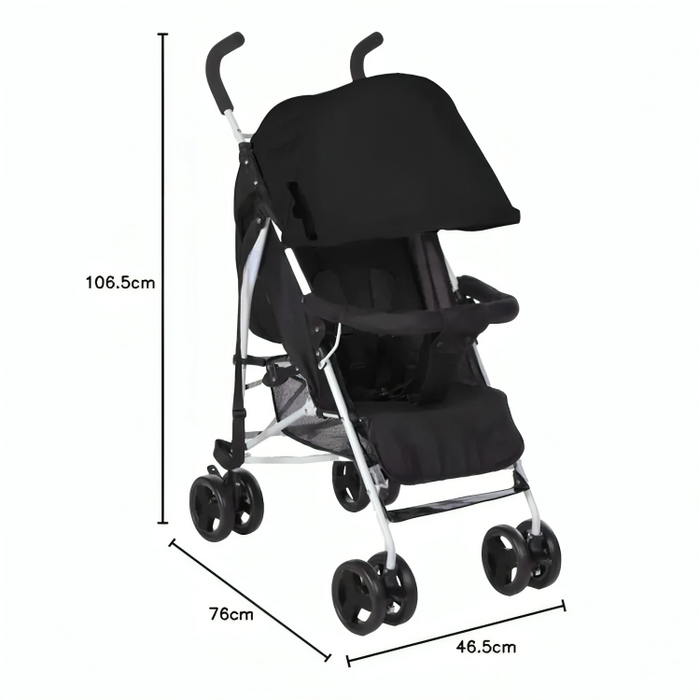 Bumble & Bird Compact Travel Light Stroller (Black)