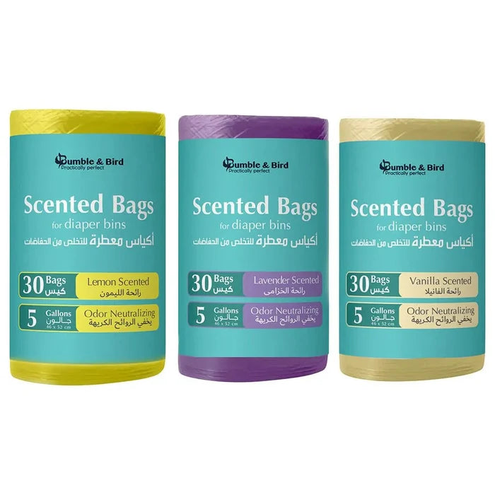 Bumble & Bird Large Disposable Scented Bag - Pack of 3 (90 Pcs)