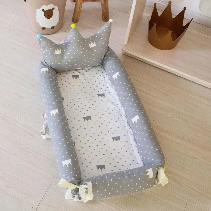 Bumble & Bird Portable Maxi Baby Nest (Royal Grey)