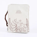 Canvas Bible Cover - Isaiah 40:8 Wildflowers - M