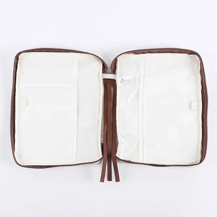 Canvas Bible Cover - Isaiah 40:8 Wildflowers - M