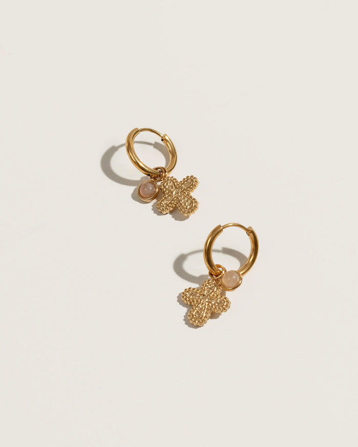 Charms cross earrings
