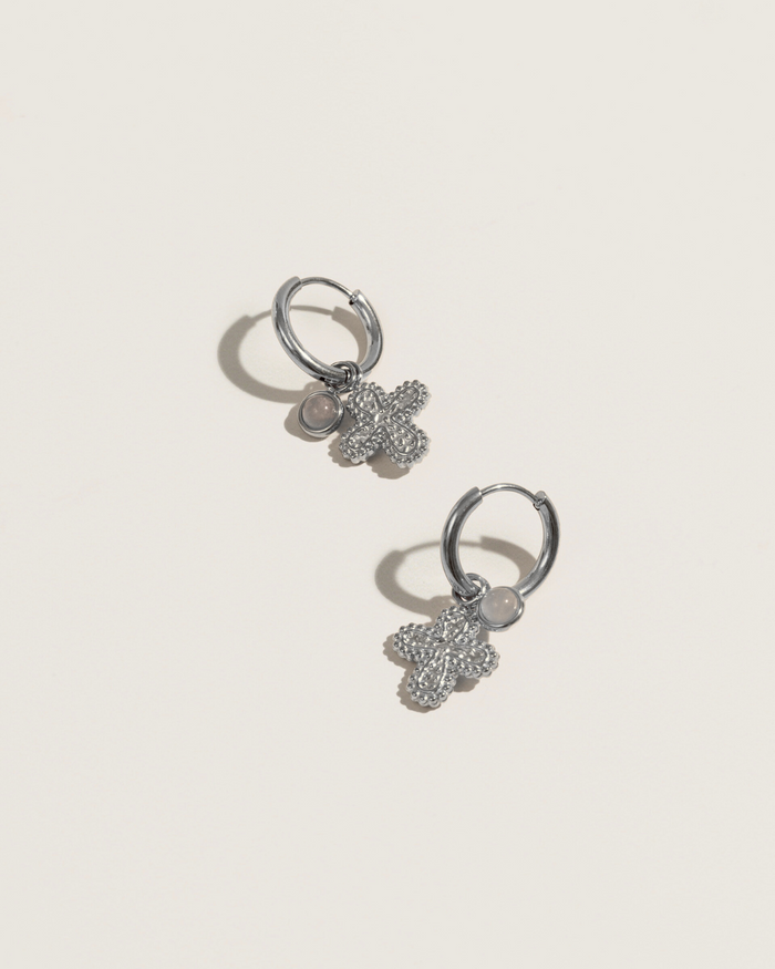 Charms cross earrings