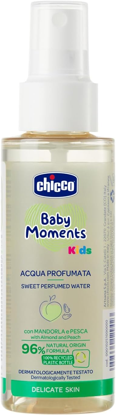 Chicco Baby Moments Sweet Perfumed Water for Kids Delicate Skin, 100ml