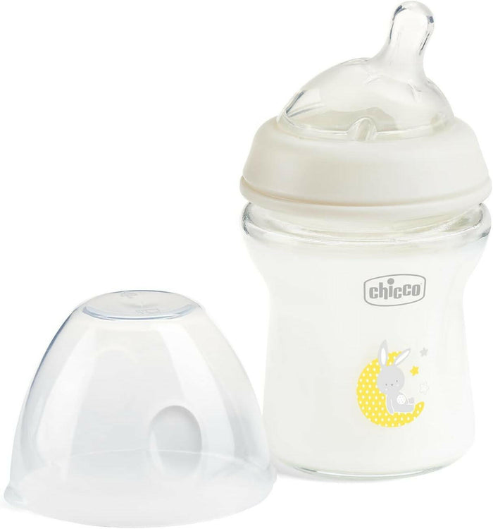 Chicco New Natural Feeling Glass Bottle 0M+ - 150ML.
