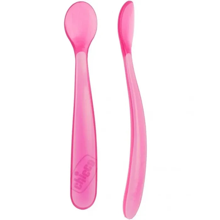 Chicco Soft Silicone Spoon Bi-Pack (6M+)