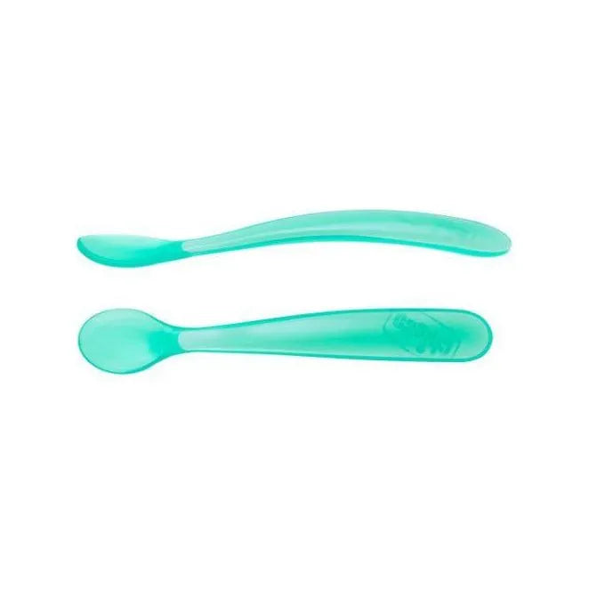 Chicco Soft Silicone Spoon Bi-Pack (6M+)