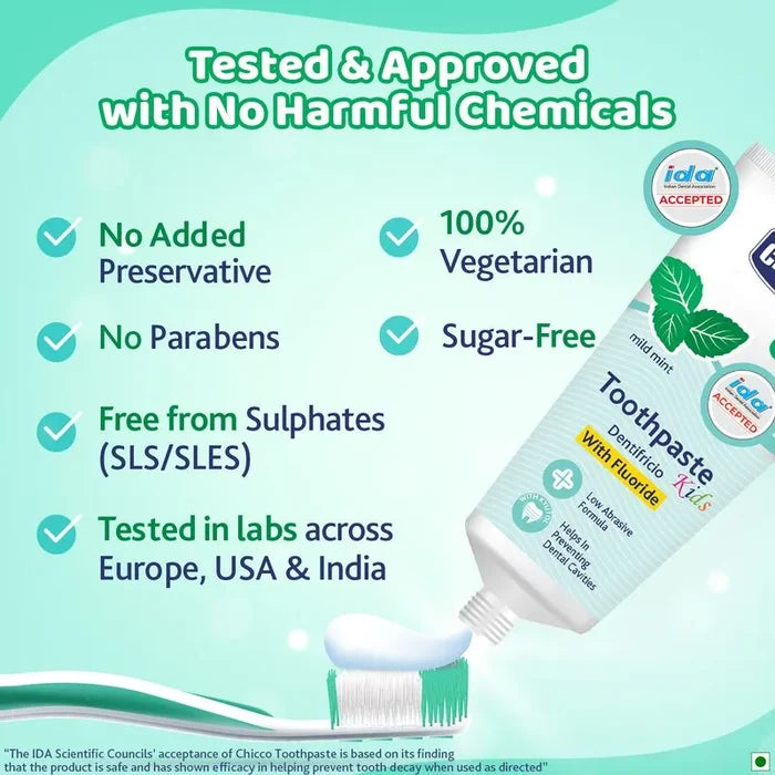Chicco Toothpaste Mild Mint with Fluoride (6Y+)