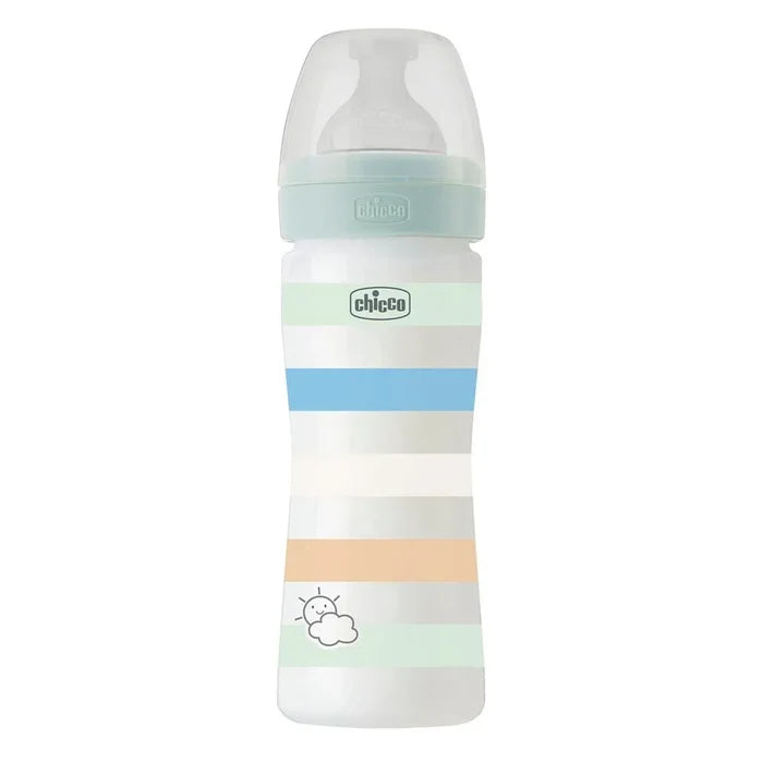 Chicco Well-Being Feeding Bottle - Medium Flow Silicone Nipple (250 ml)