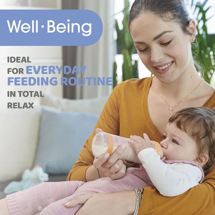 Chicco Well-Being Feeding Bottle - Medium Flow Silicone Nipple (250 ml)