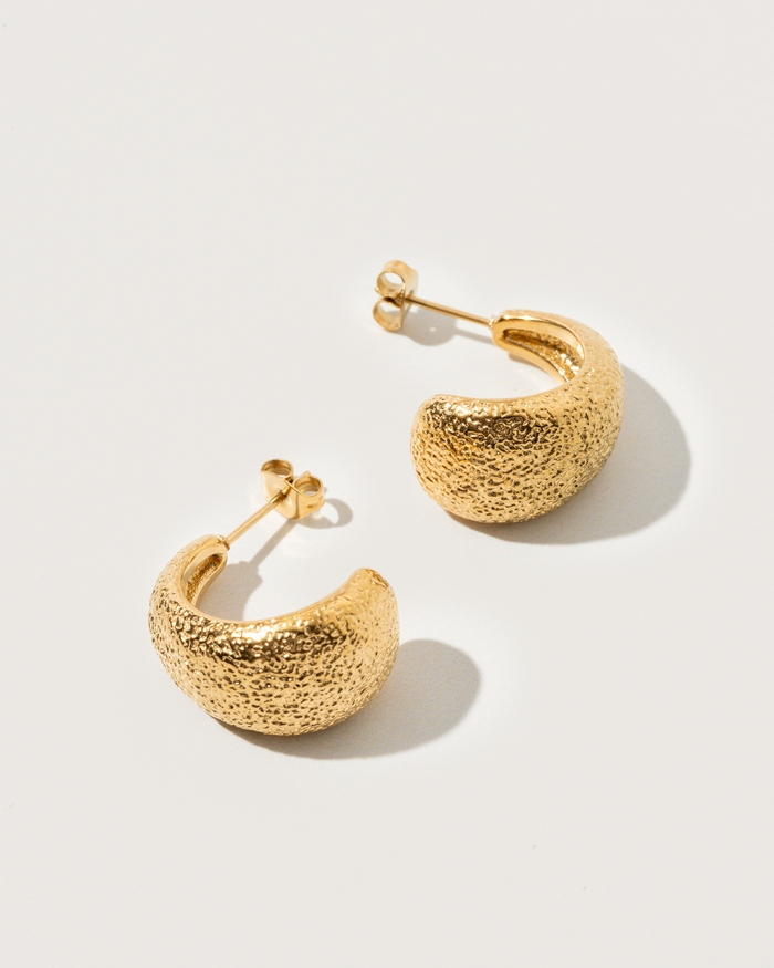 Chunky textured earrings - Textures