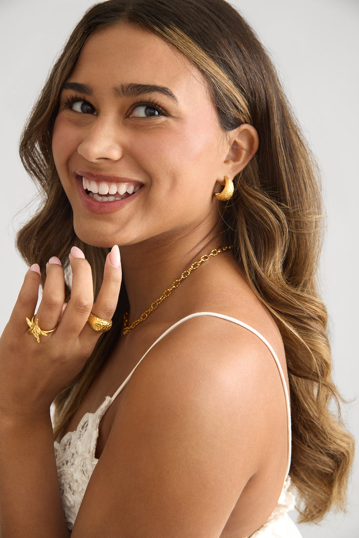 Chunky textured earrings - Textures
