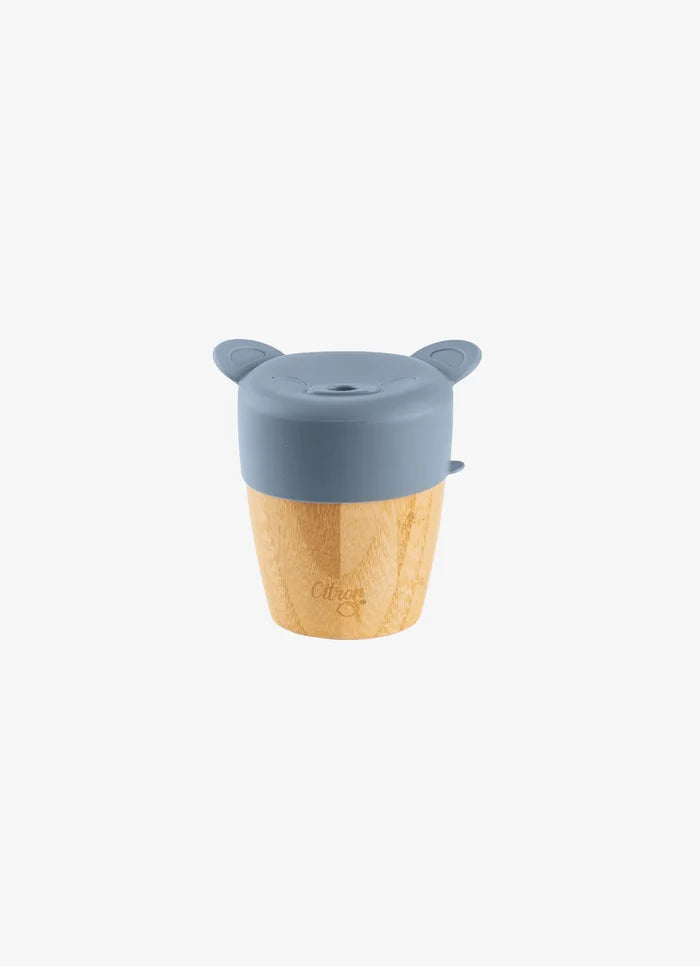 Citron Organic Bamboo Cup With Straw & Lid