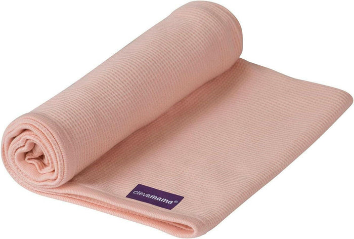 Clevamama Baby Waffle Weave Cotton Blanket - for Nursery Bedding, Moses Basket, Pushchair - 70x90 cm.