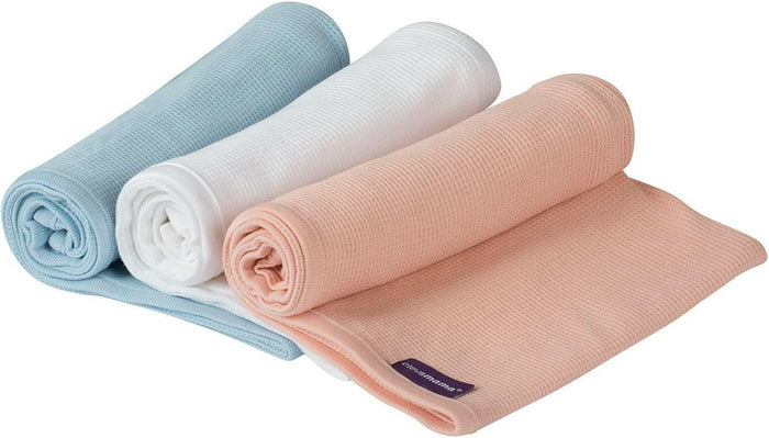 Clevamama Baby Waffle Weave Cotton Blanket 120x140 cm.