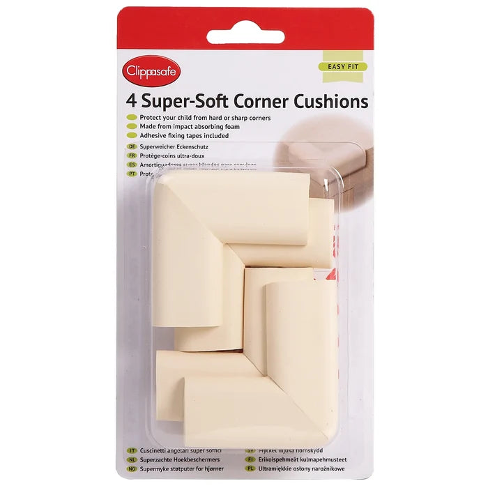 Clippasafe Super Soft Corner Cushions - Pack of 4