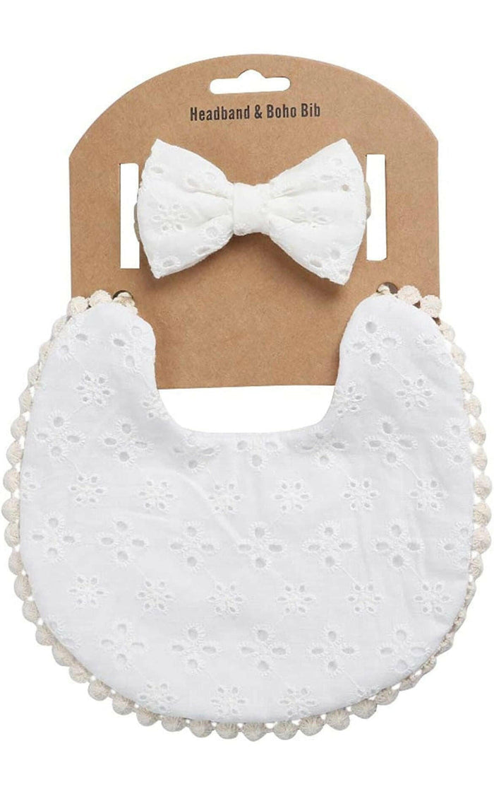 Cotton Double Sided Adjustable Bibs with bandana for baby girl.