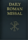 Dark blue book cover with religious symbol