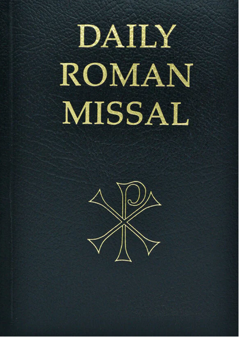 Dark blue book cover with religious symbol