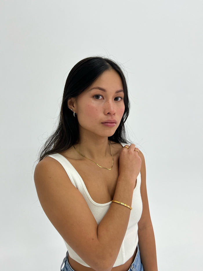 Dainty snake necklace