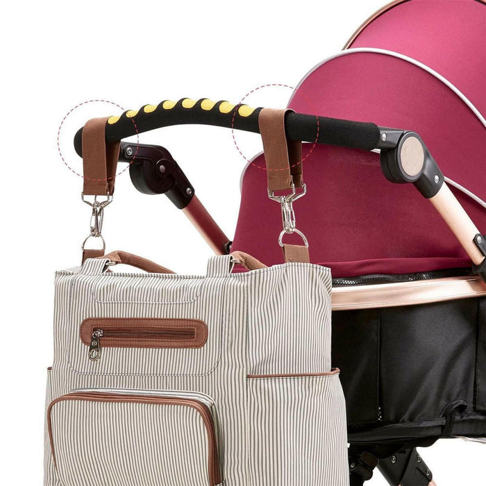 Grand Central Station Diaper Bag , Striped.