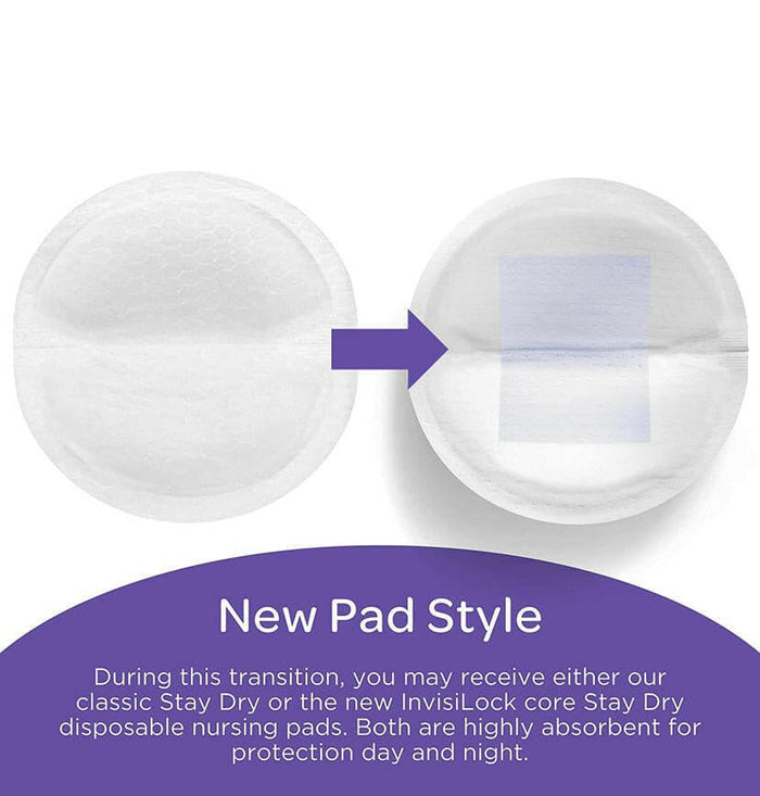 Lansinoh Stay Dry Disposable Nursing Pads, 60 Count.