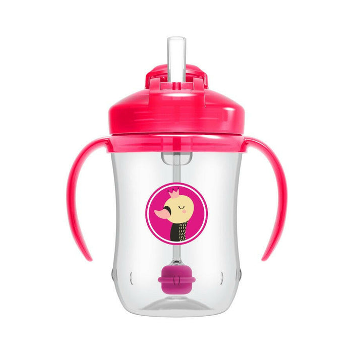 Dr. Brown Baby Straw Cup - Pink - 270 ml