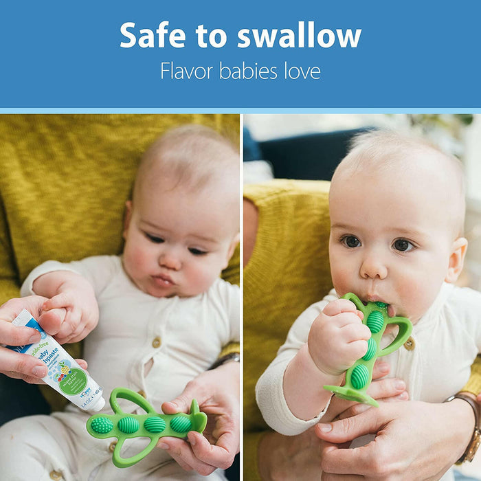 Dr. Brown’s Fluoride-Free Baby Toothpaste, Safe to Swallow, Strawberry, 1-Pack, 1.4oz/40g, 0-3 years.