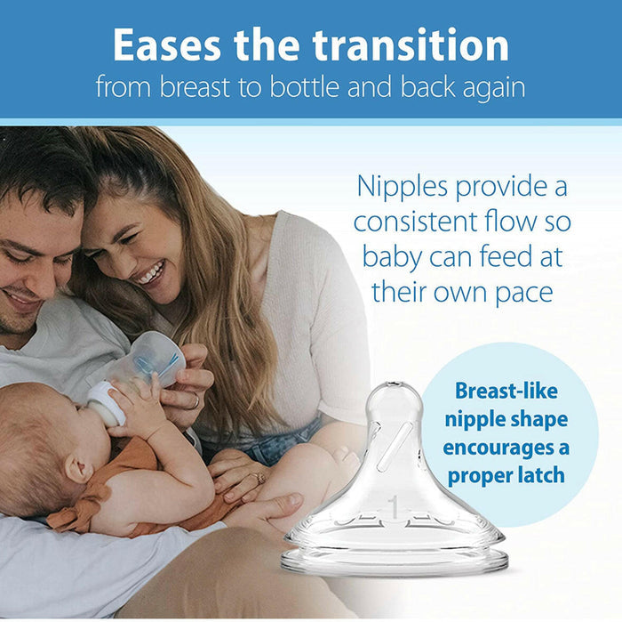 Dr. Brown’s Natural Flow, Wide-Neck Glass Baby Bottles 5 oz/150 mL - 3 Pack.
