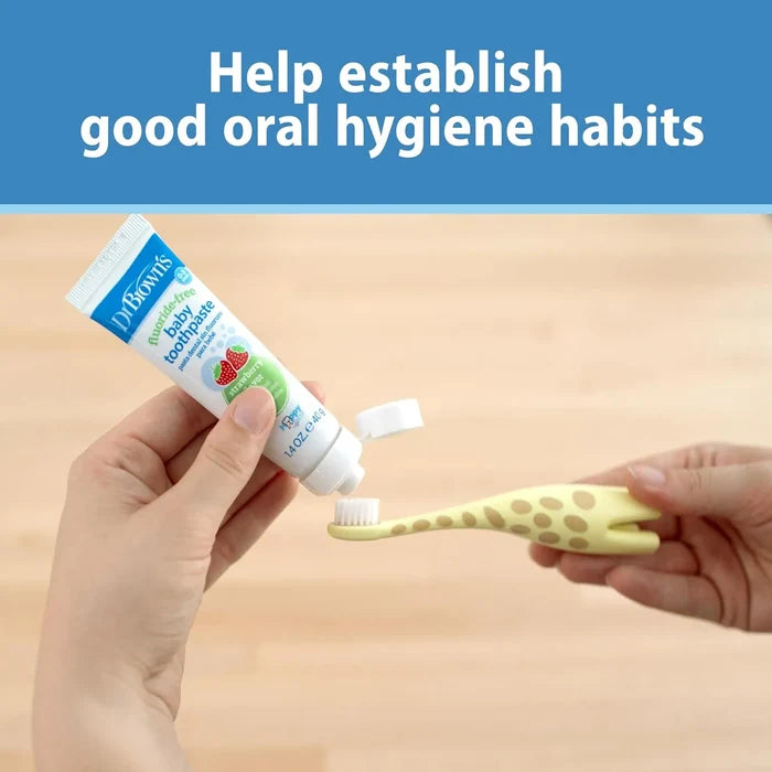 Dr.Brown's Super Soft Baby First Teeth Toothbrush (0-3Months)