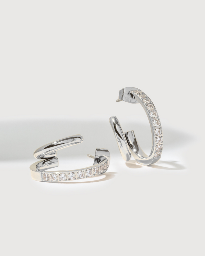 Duo earrings - Frosted Petals
