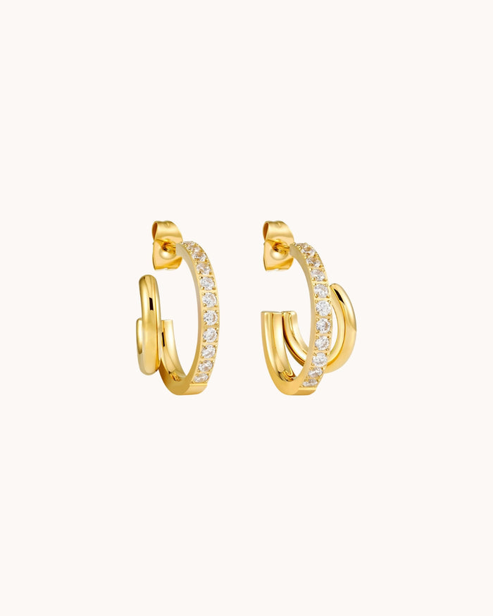 Duo earrings - Frosted Petals
