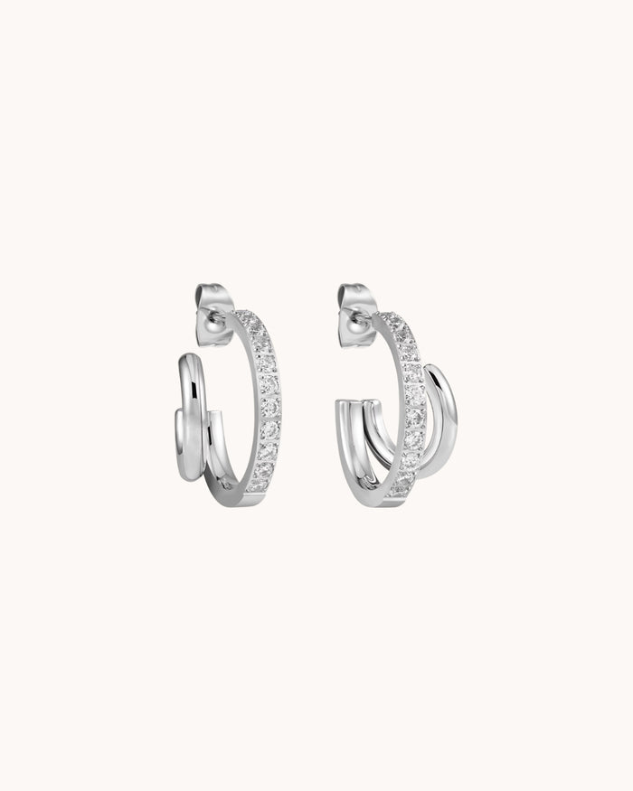 Duo earrings - Frosted Petals