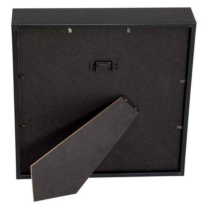 Black thick frame from behind on white background