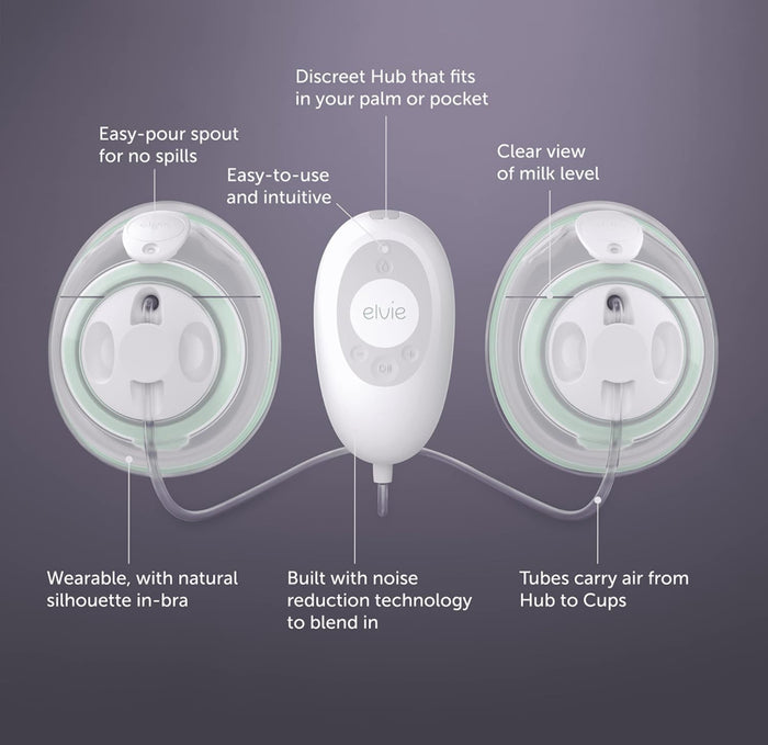 Elvie Stride 1 Hospital-Grade App-Controlled Double Electric Breast Pump