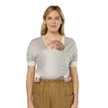 Ergobaby Aura Sustainably Sourced Knit Baby Wrap (Grey Stripes)