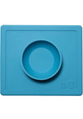 ezpz Happy Bowl - 100% Silicone Suction Bowl with Built-in Placemat.