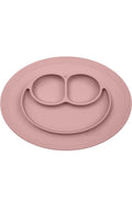 ezpz Mini Mat Silicone Suction Plate with Built (Blush).