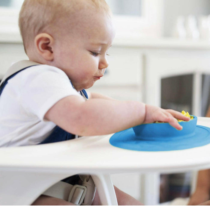 ezpz Tiny Bowl - 100% Silicone Suction Bowl with Built.