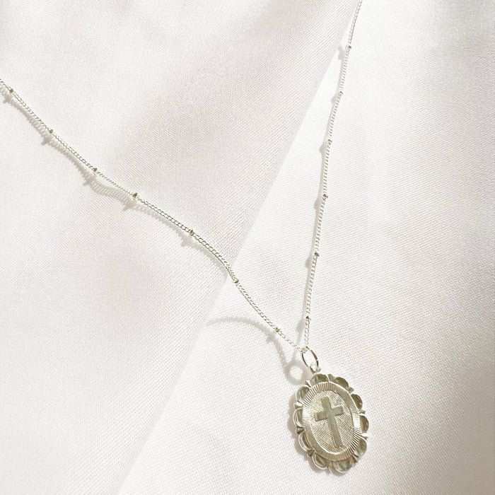 Faith Religious Cross Necklace Gold Filled Sterling Silver