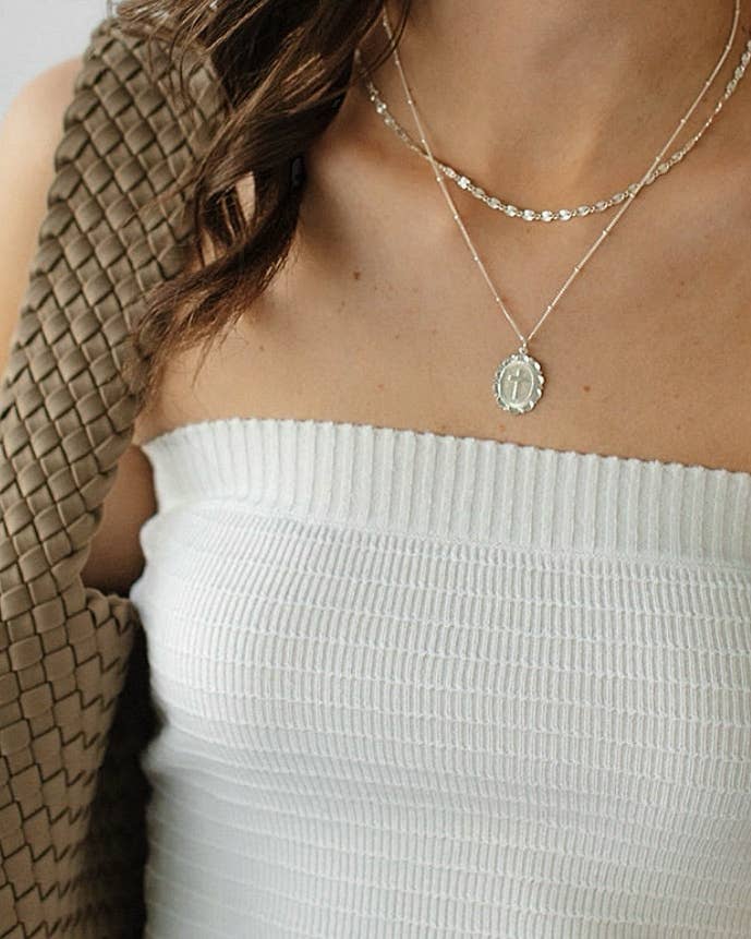 Faith Religious Cross Necklace Gold Filled Sterling Silver