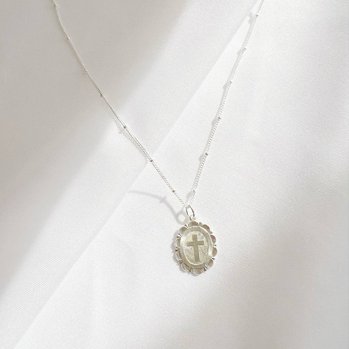Faith Religious Cross Necklace Gold Filled Sterling Silver
