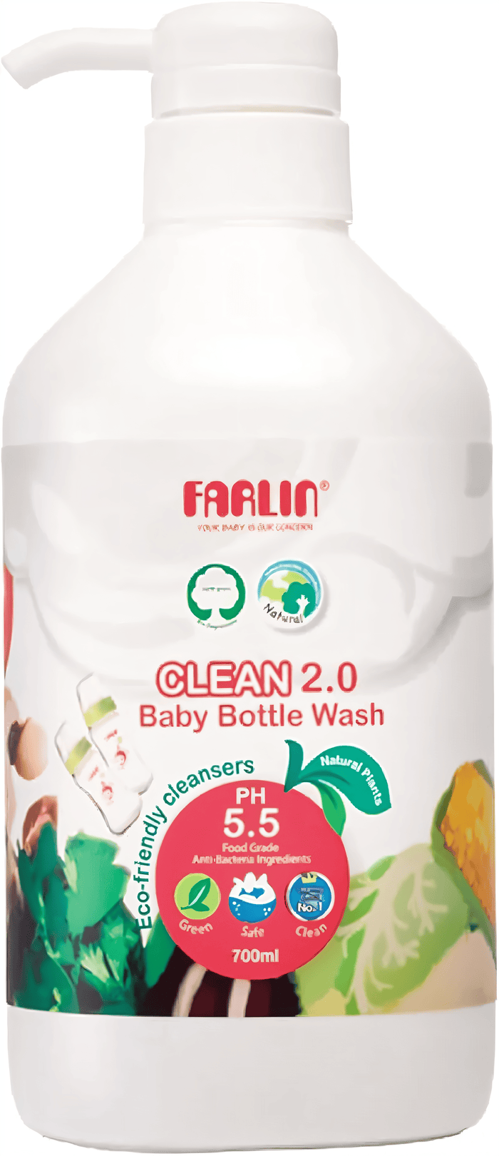 Farlin Baby Bottle Wash Pump Top (700 ML)