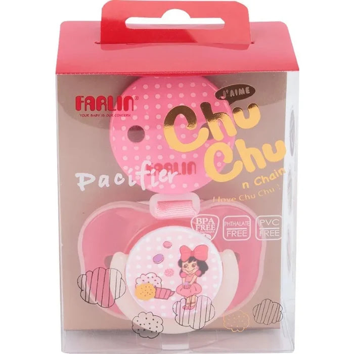 Farlin Chu Chu Pacifier Orthodontic- Night (6 Months +)
