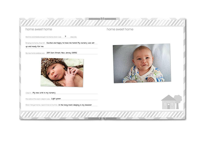 Pearhead First 5 Years Chevron Baby Memory Book.