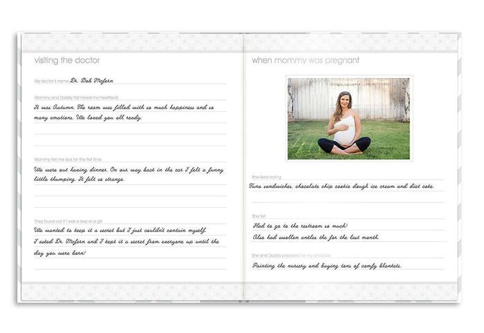 Pearhead First 5 Years Chevron Baby Memory Book.