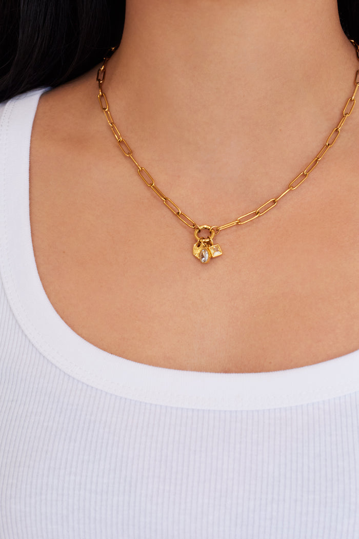 Flat hammered charm