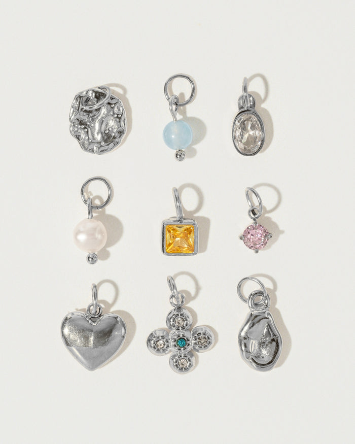 Flat hammered charm
